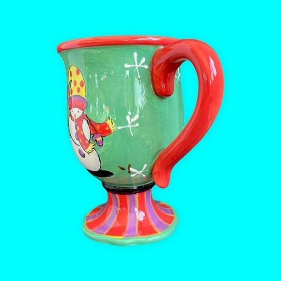 Christmas Snowman Cup Mug by Jennifer Brinley Certified International Designer - Picture 4 of 8